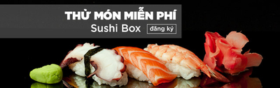 Thưởng thức sushi siêu hấp dẫn