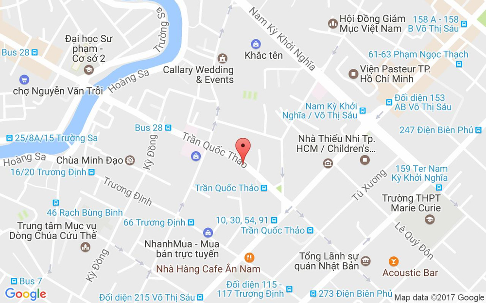 Vị trí bản đồ 123A Trần Quốc Thảo, P. 7 Quận 3 TP. HCM