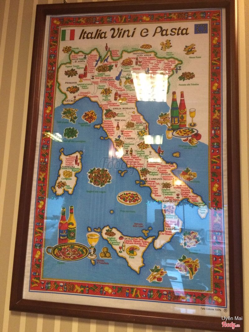 Bản đồ những miền ẩm thực Ý
