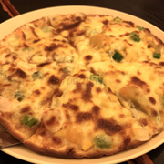 Gold and Seafood Pizza