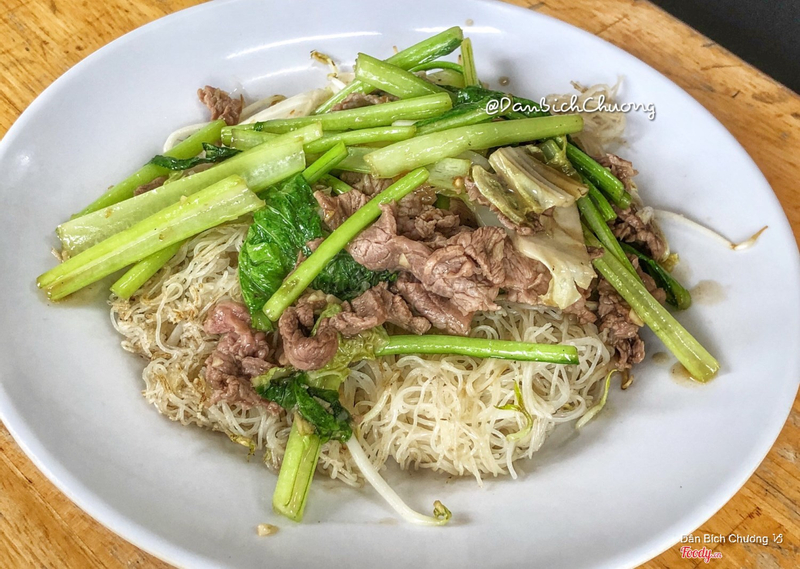 Bún gạo xào bò