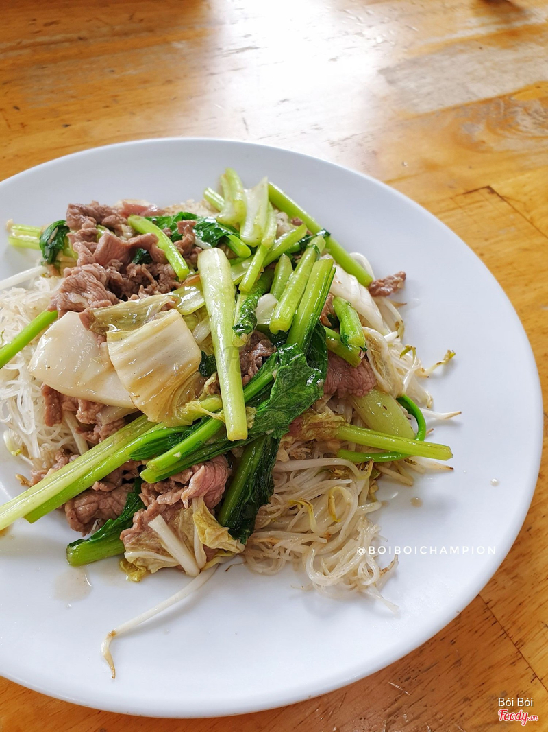 Bún Gạo Xào Bò