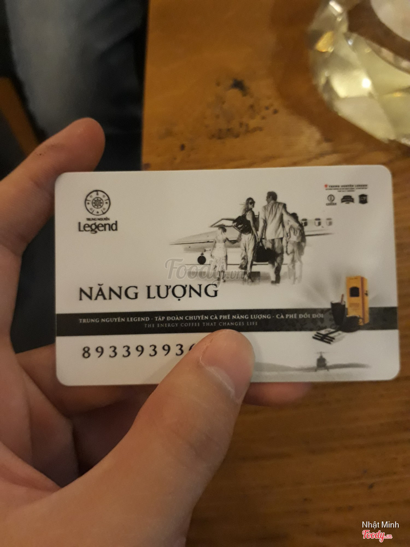 Thẻ th&#224;nh vi&#234;n Trung Nguy&#234;n Legend coffee