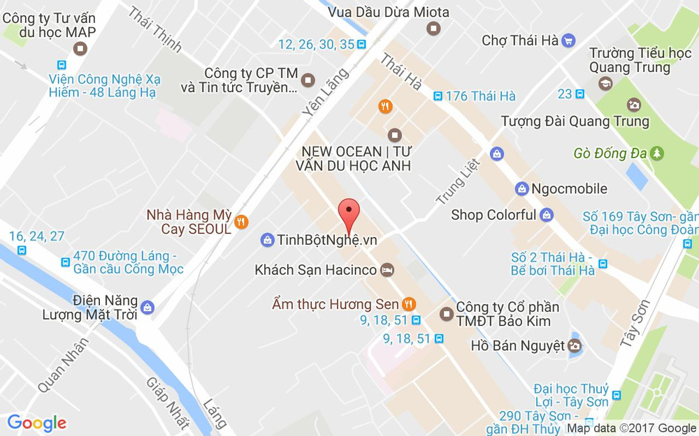 Vị trí bản đồ 79 Thái Thịnh  Quận Đống Đa Hà Nội