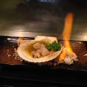 Scallop on fire