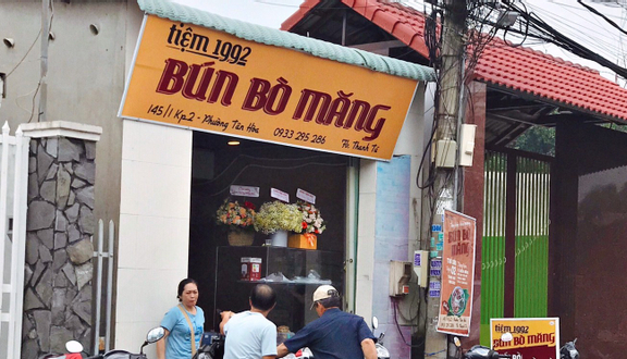 Tiệm 1992 - Bún Bò Măng - Quốc Lộ 1A