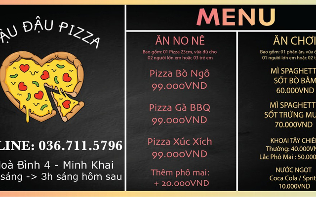 Đậu Đậu Pizza - Pizza & Mì Ý - Minh Khai