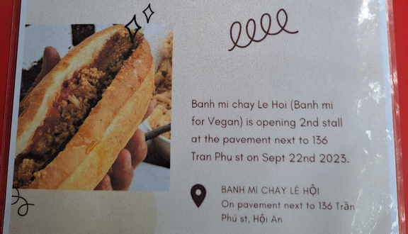 Lê Hội - Bánh Mì Chay - Nguyễn Huệ
