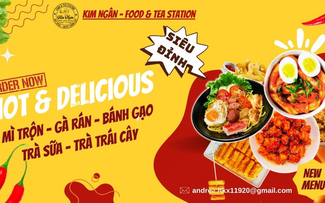 Kim Ngân Food & Tea Station - Mì Trộn Sốt Bơ Trứng Lòng Đào - Phan Văn Hớn