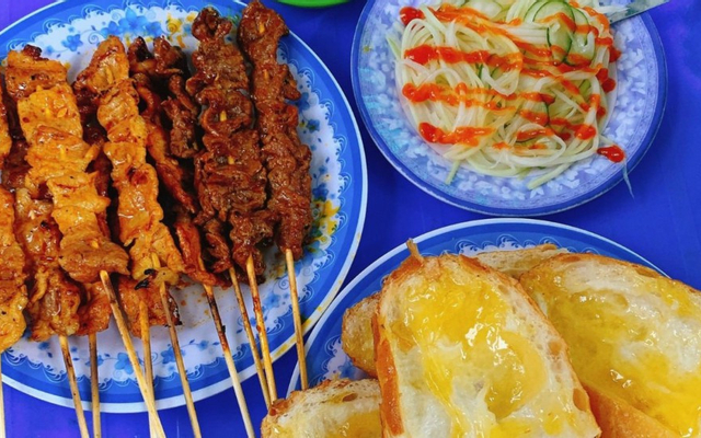 Chalu - Bánh Mì Xiên Thịt Nướng Campuchia - Đường HT13