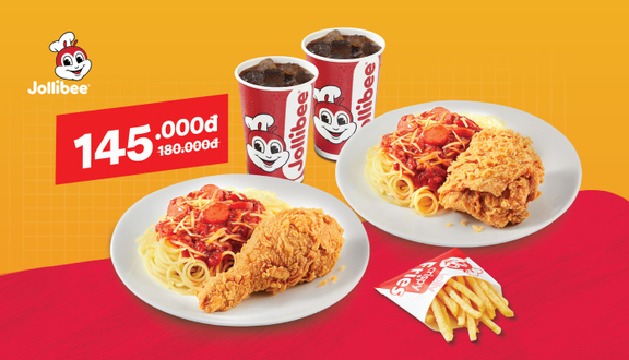 Gà rán và Mì Ý - Jollibee - Go! Dĩ An