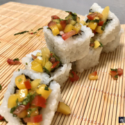 Tuna with Mango Salsa Roll