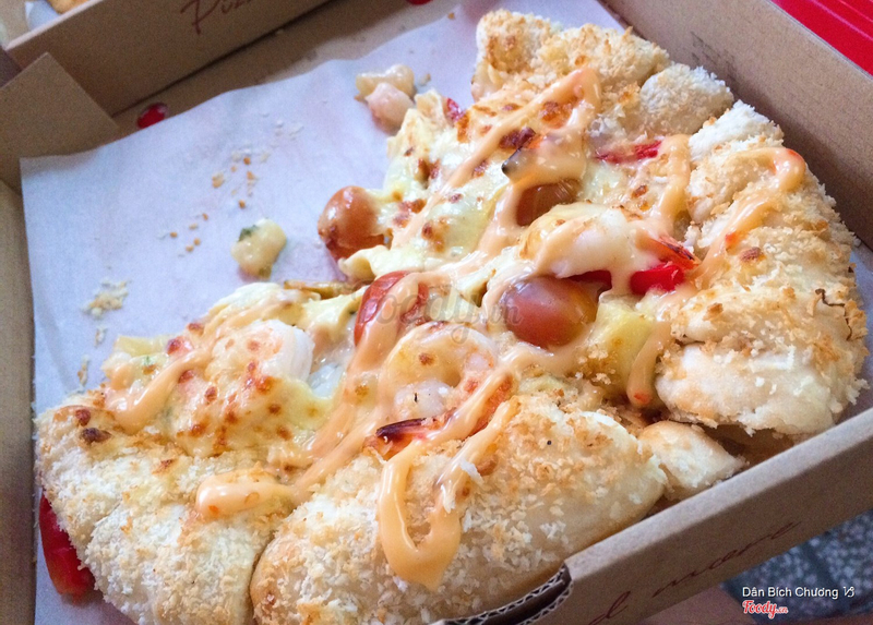 Pizza chảo vua hải sản, viền phômai