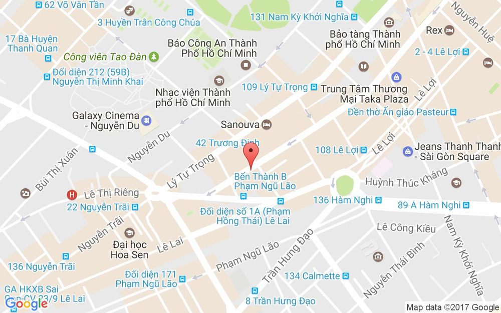Vị trí bản đồ 261-265 Lê Thánh Tôn, P. Bến Thành Quận 1 TP. HCM