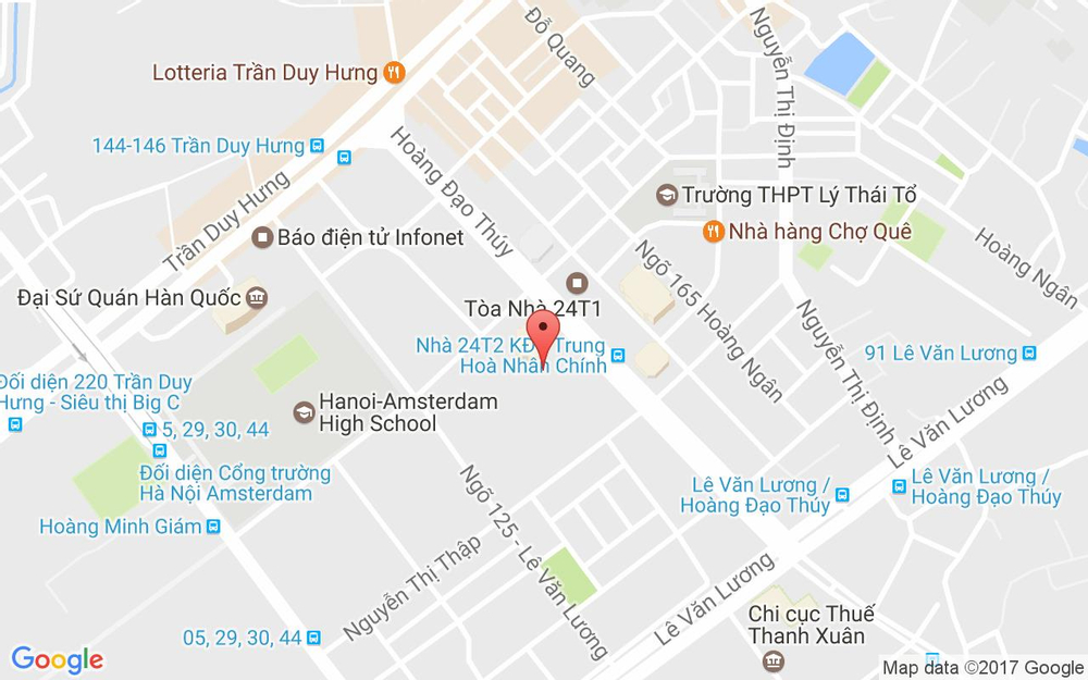 Vị trí bản đồ Tầng 3, 29T1, Hoàng Đạo Thúy Quận Cầu Giấy Hà Nội