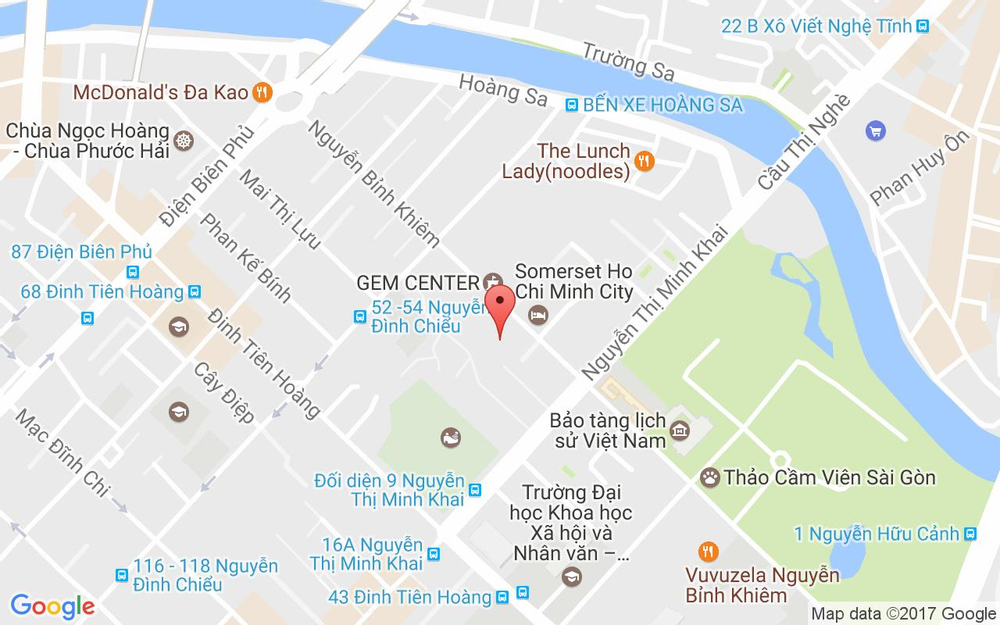 Vị trí bản đồ 10/5 Nguyễn Thị Minh Khai, P. Đa Kao Quận 1 TP. HCM