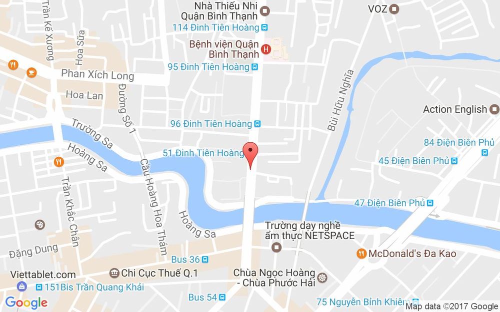 Vị trí bản đồ 29 Đinh Tiên Hoàng, P. 2 Quận Bình Thạnh TP. HCM