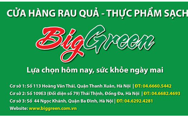 Thực Phẩm Sạch Biggreen - Hoàng Văn Thái