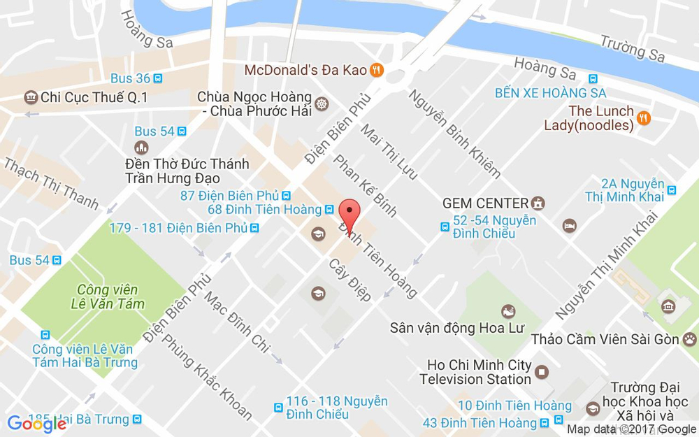Vị trí bản đồ 48 Đinh Tiên Hoàng Quận 1 TP. HCM