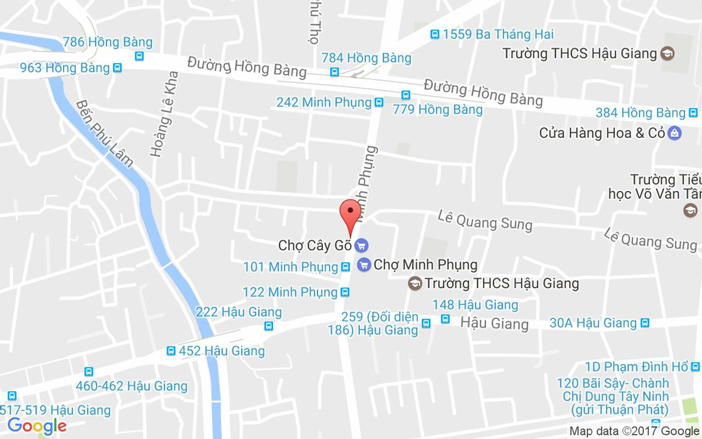 Vị trí bản đồ Nhà Sách Cây Gõ - Minh Phụng ở TP. HCM