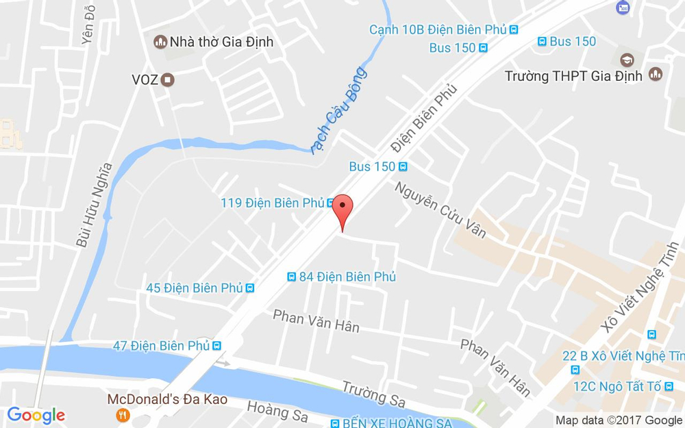 Vị trí bản đồ 276 Điện Biên Phủ, P.17 Quận Bình Thạnh TP. HCM