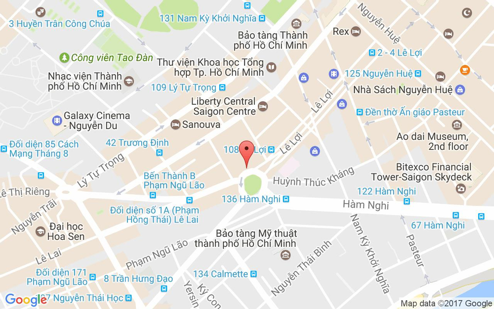 Vị trí bản đồ Lê Lợi, Bến Thành Quận 1 TP. HCM