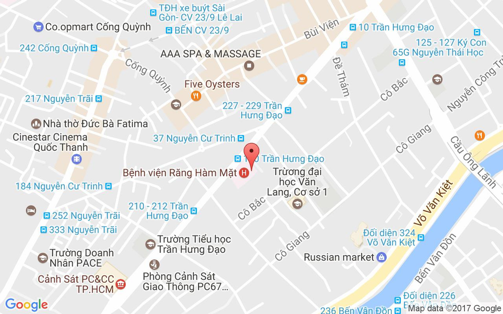 Vị trí bản đồ 263 Trần Hưng Đạo Quận 1 TP. HCM