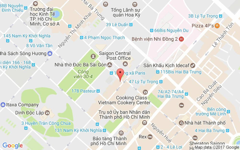 Vị trí bản đồ 82 Nguyễn Du, P. Bến Nghé Quận 1 TP. HCM