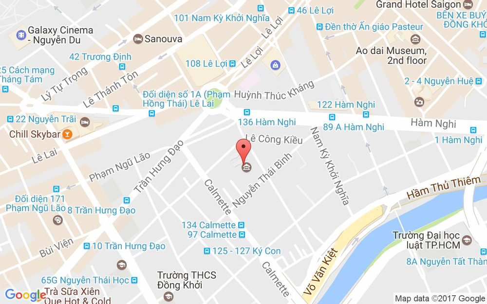 Vị trí bản đồ 97 Phó Đức Chính, P. Nguyễn Thái Bình Quận 1 TP. HCM