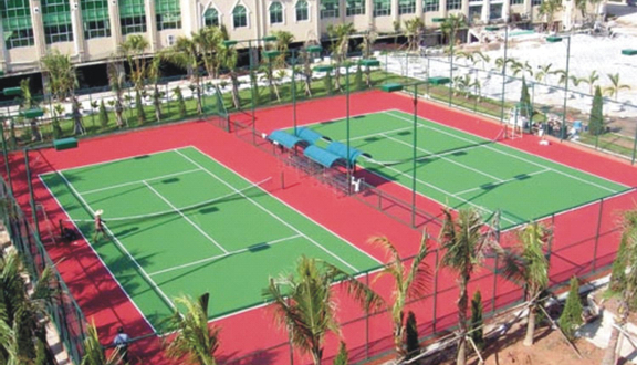 Sân Tennis - Trường TC Kĩ Thuật Bộ Công An