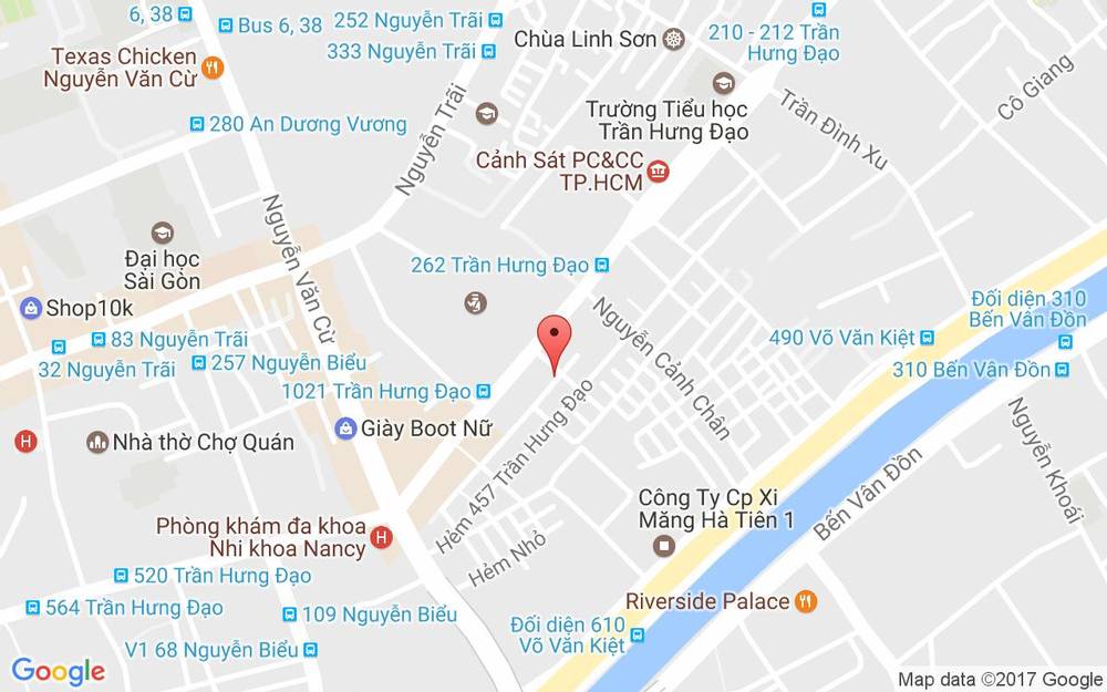 Vị trí bản đồ 459/6 Trần Hưng Đạo, P. Cầu Kho Quận 1 TP. HCM