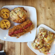 Egg tart - Cheese bread - Jambon and Hot dog - ABC Pizza