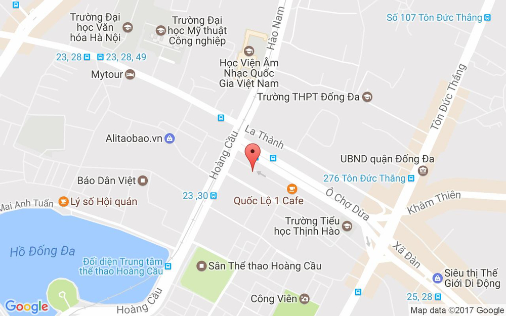 Vị trí bản đồ Bar Karaoke Milano - Ô Chợ Dừa ở Hà Nội