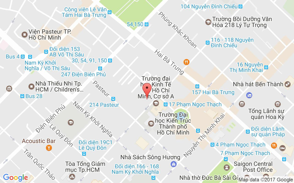 Vị trí bản đồ 136 Nguyễn Đình Chiểu, P. 6 Quận 3 TP. HCM