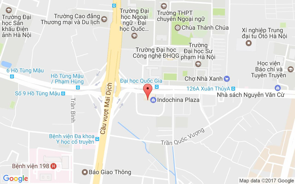 Vị trí bản đồ TiNiWorld - IPH Xuân Thủy ở Hà Nội