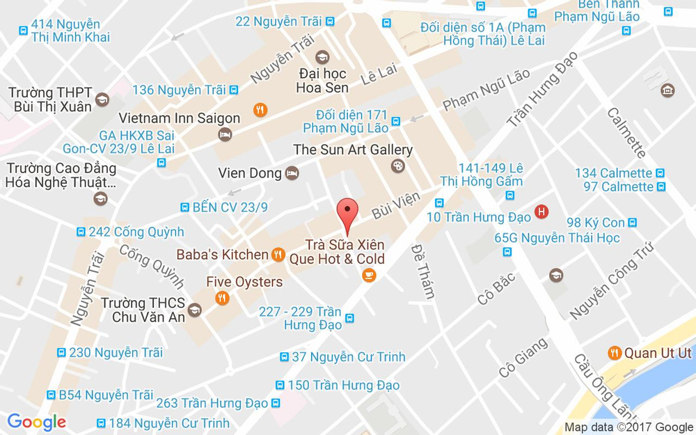 Vị trí bản đồ 81 Bùi Viện, P. Phạm Ngũ Lão Quận 1 TP. HCM