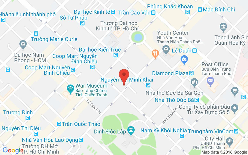 Vị trí bản đồ 102 Nguyễn Thị Minh Khai, P. 6 Quận 3 TP. HCM
