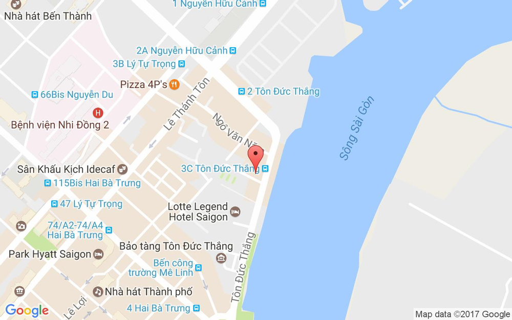 Vị trí bản đồ 3C Tôn Đức Thắng, P. Bến Nghé Quận 1 TP. HCM