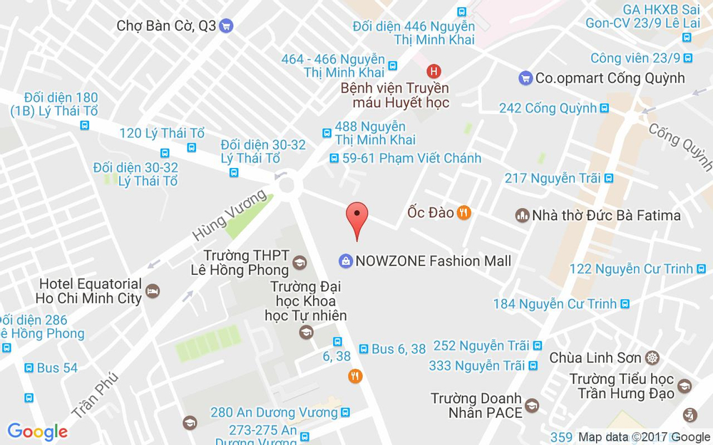 Vị trí bản đồ 235 Nguyễn Văn Cừ Quận 1 TP. HCM