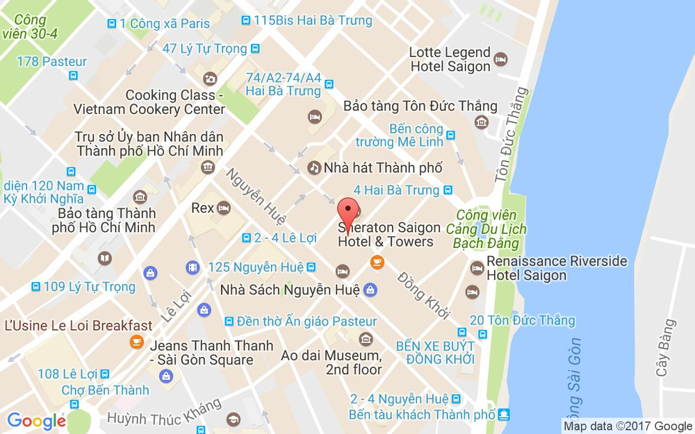 Vị trí bản đồ 117 - 123 Đồng Khởi, P. Bến Nghé Quận 1 TP. HCM