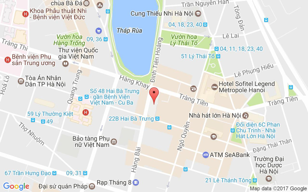 Vị trí bản đồ Nature Republic - Tràng Tiền Plaza ở Hà Nội