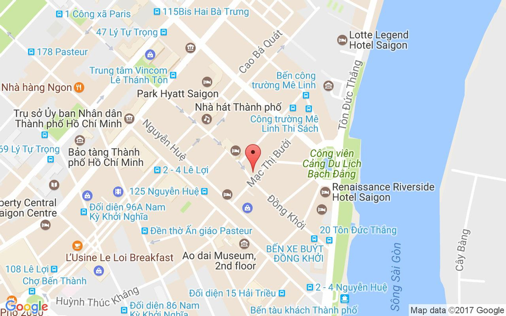 Vị trí bản đồ 66 - 68 - 70 Đồng Khởi Quận 1 TP. HCM