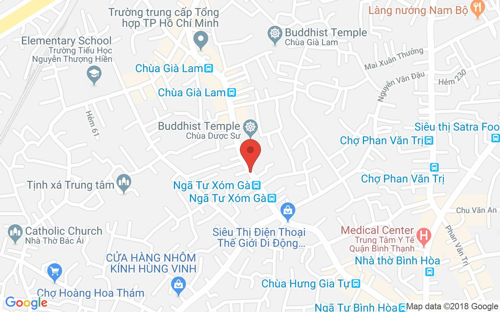 Vị trí bản đồ Trung Tâm Dạy Nghề Đồng Tiến - Lê Quang Định ở TP. HCM
