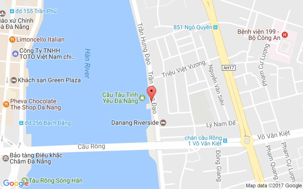Vị trí bản đồ Trần Hưng Đạo Quận Sơn Trà Đà Nẵng