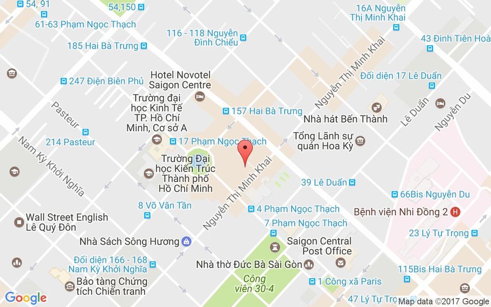Vị trí bản đồ 76 - 78 Nguyễn Thị Minh Khai Quận 3 TP. HCM
