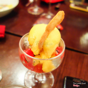 (June 2014) Fruit Salad With Mango Sorbet 