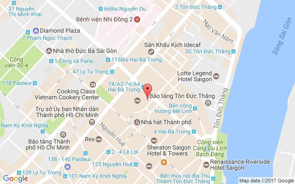 Vị trí bản đồ Lobby Park Hyatt Hotel, 2 Công Trường Lam Sơn Quận 1 TP. HCM