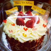 Red velvet birthday cake