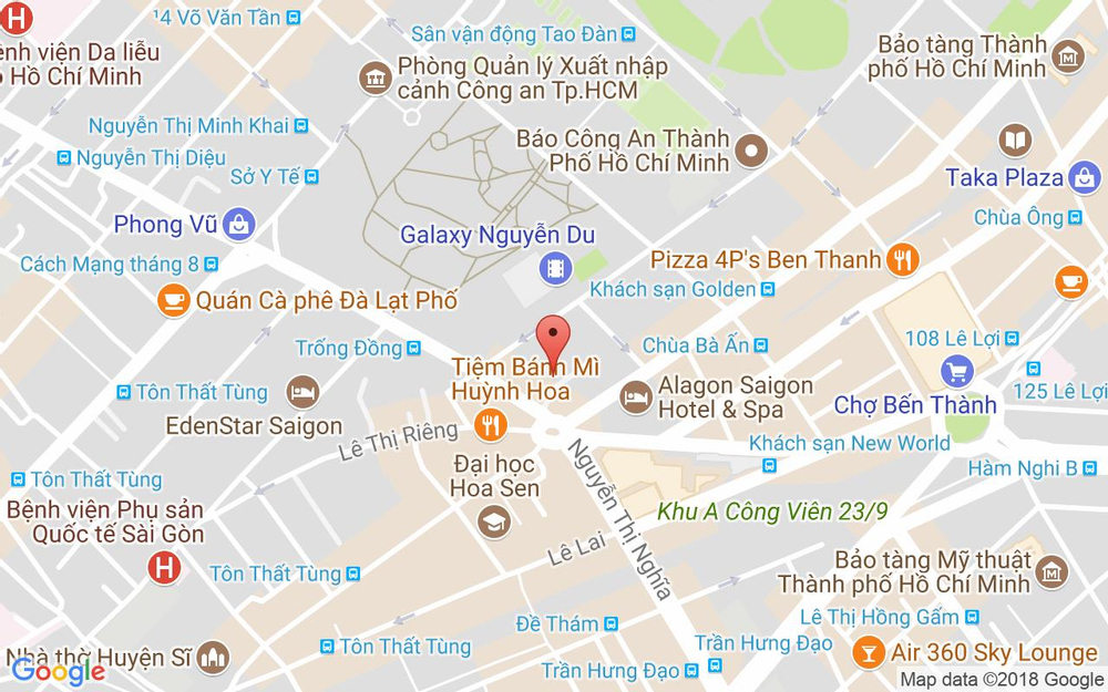 Vị trí bản đồ The First - Steakhouse & Cafe - Nguyễn Văn Giai ở TP. HCM