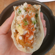 Fish taco with salsa sauce - Must try nha